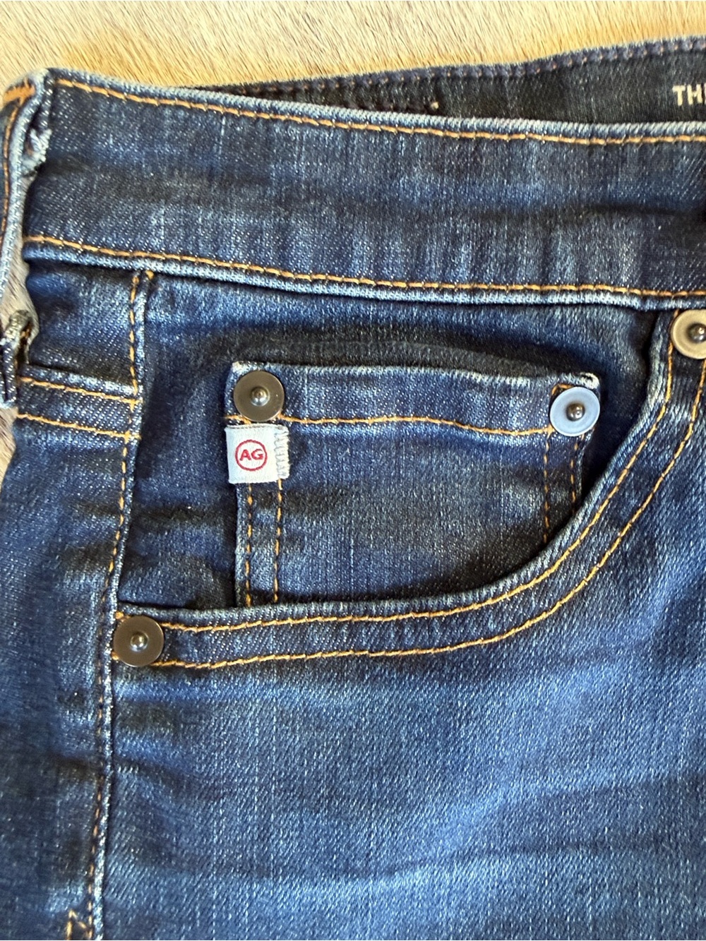 Ag Adriano Goldschmied Jeans Dark Blue Rolled-Hem  Shorts AG-ED DENIM 30‎ - Picture 5 of 17